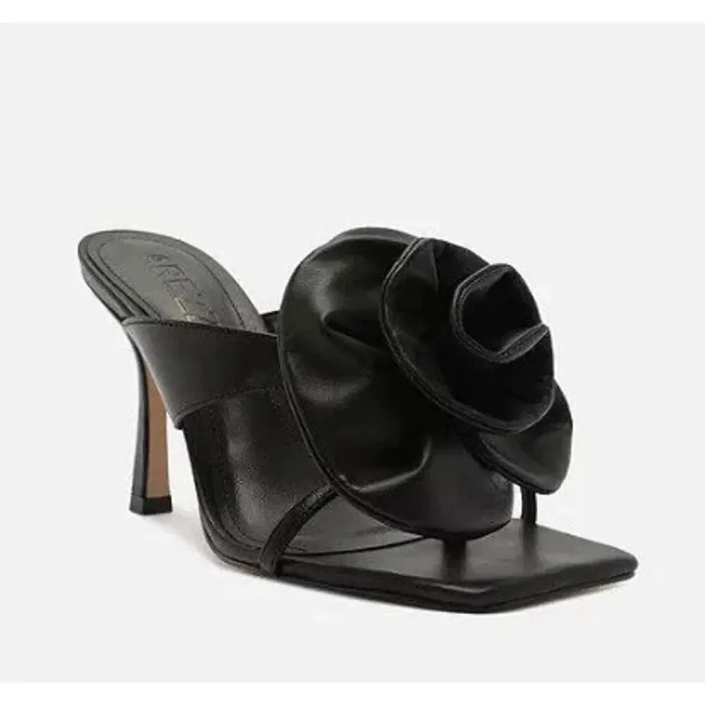 SINGLE Shoe Left Arezzo Isla High Stiletto Heel Sandal Black 5